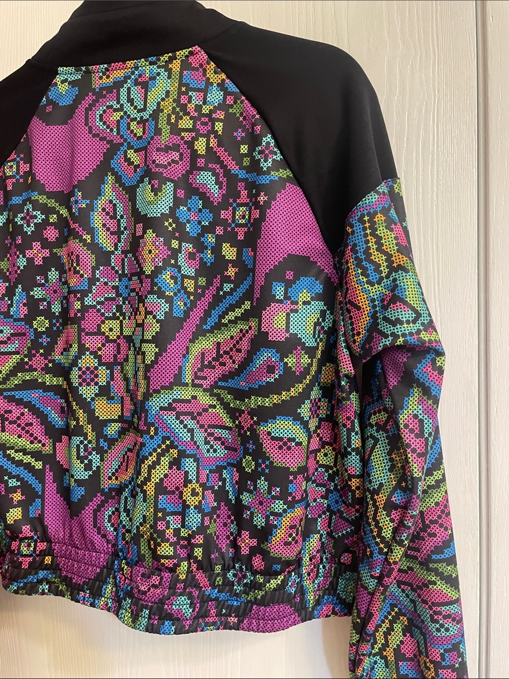 Nike Women's Neon Foral Patterned Zip-Front Track Jacket - Picture 11 of 16